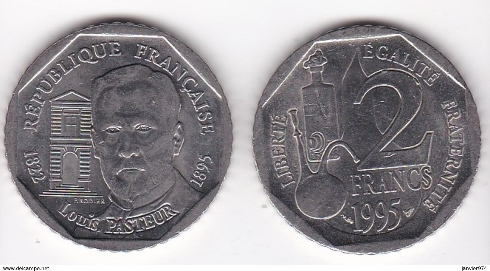 2 Francs Louis Pasteur 1995, En Nickel - Conmemorativos