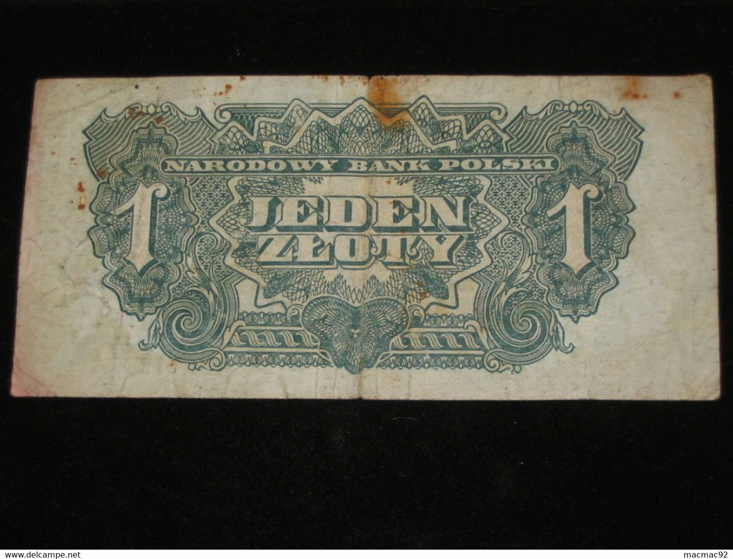 Pologne - 1 Jeden Zloty 1944 Narodowy Bank Polski   **** EN  ACHAT IMMEDIAT  **** - Pologne