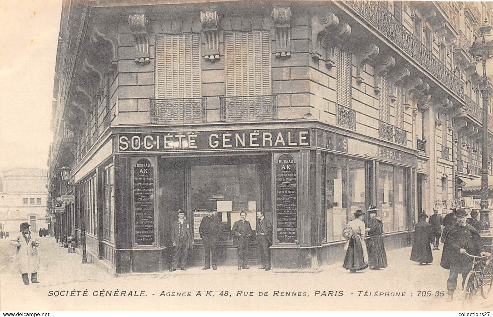 PARIS-75006- SOCIETE GENERALE AGENCE AK 48 RUE DE RENNE - Arrondissement: 06
