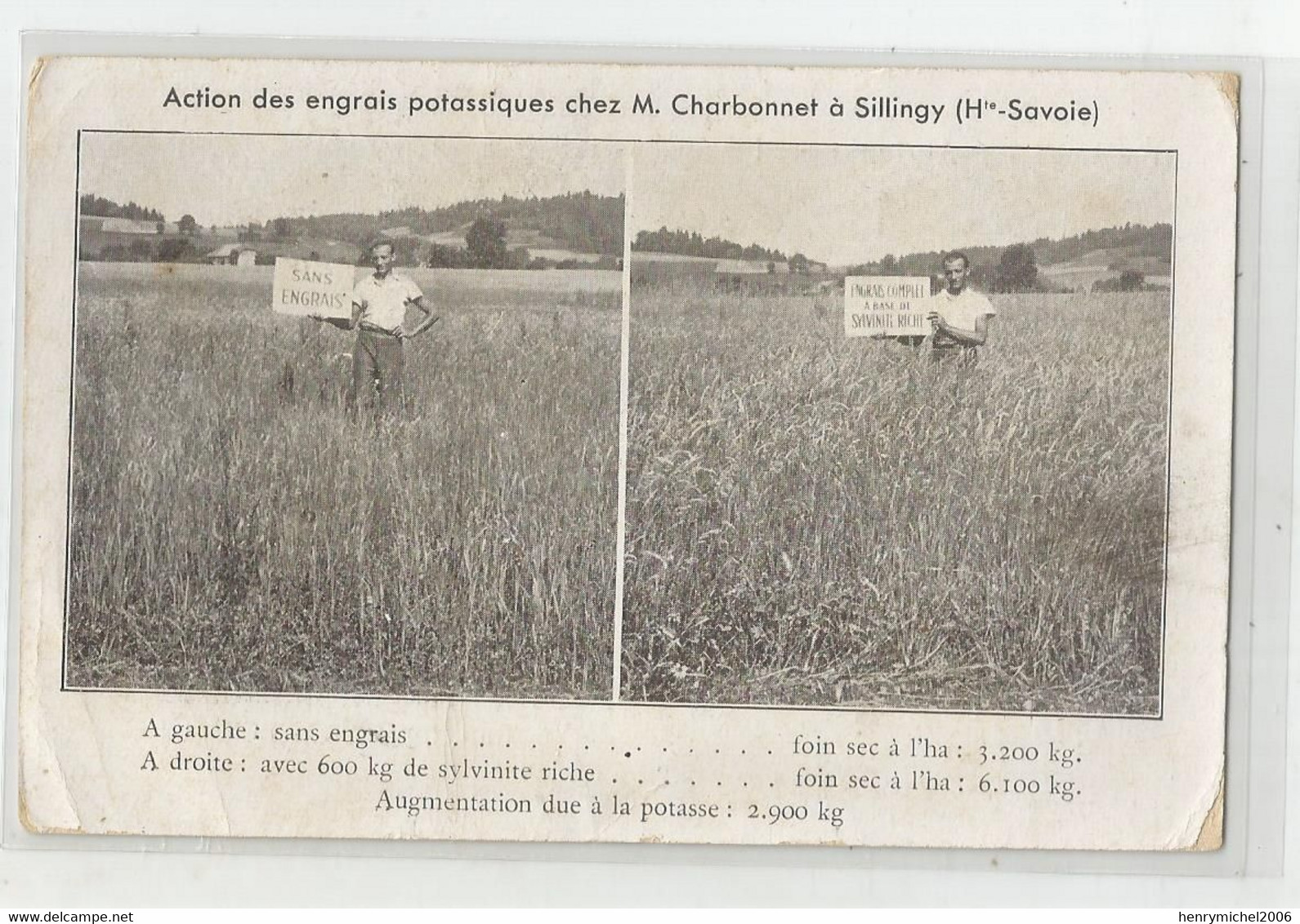 74 Haute Savoie Sillingy Ferme? Agriculteur Chez M Charbonnet Action Des Engrais .. Potasse Bureaux études Annecy..pub - Other & Unclassified