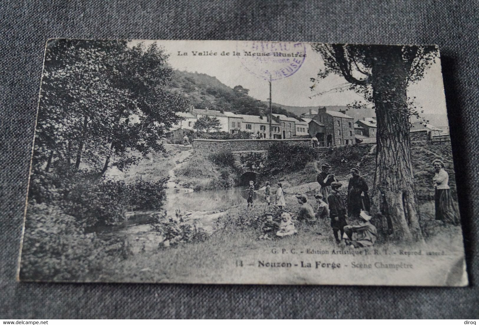 Nouzon 1919,la Forge,belle Carte Postale Ancienne - Andere & Zonder Classificatie