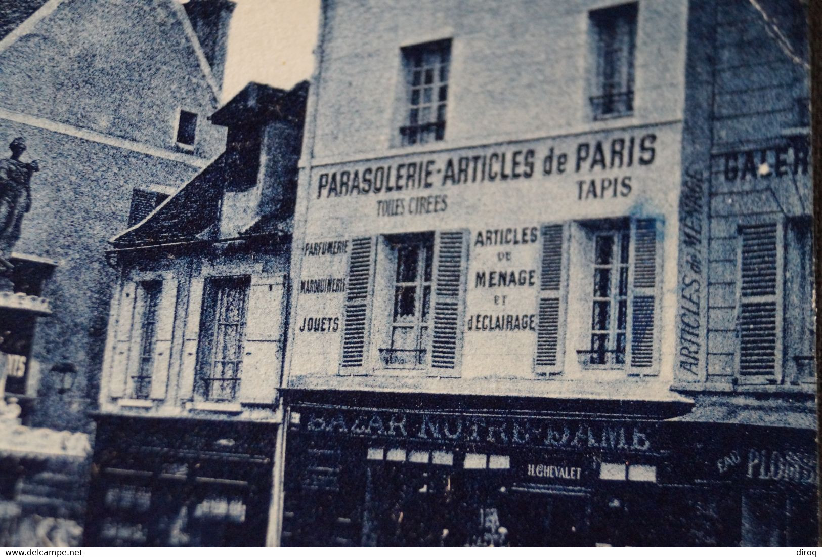 Etampes,1923,place Notre-Dame,commerces,belle Carte Postale Ancienne - Etampes