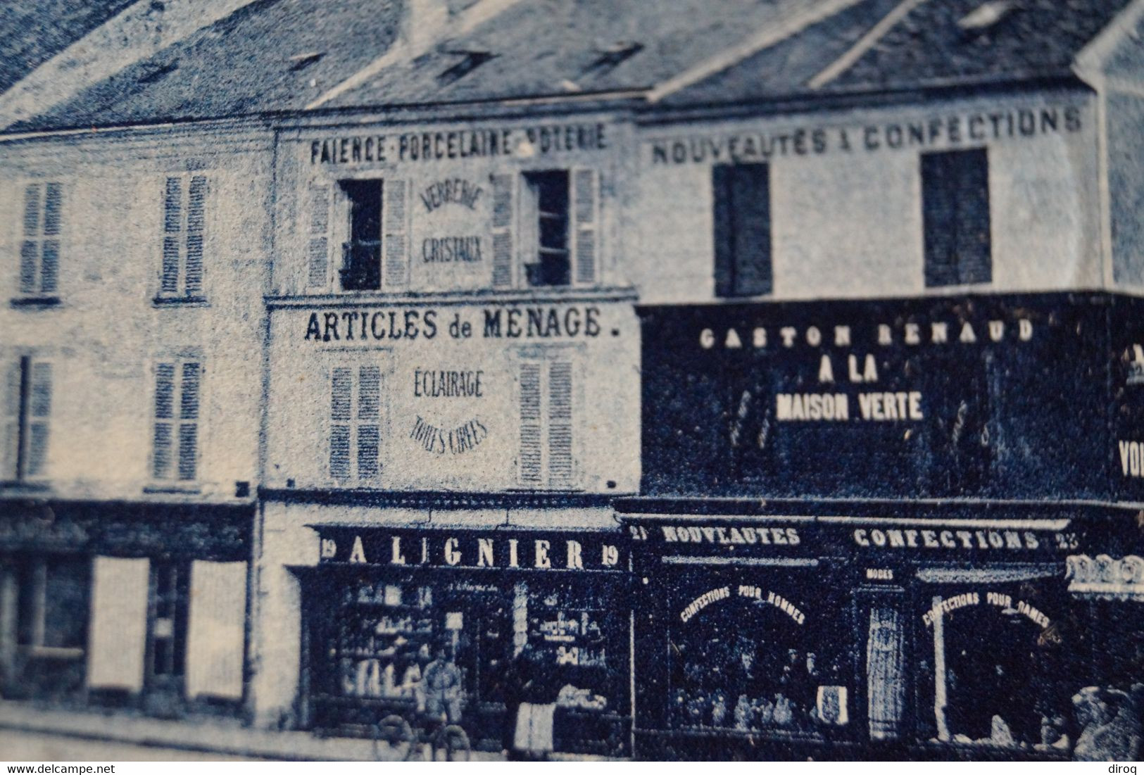 Etampes,1923,place Notre-Dame,commerces,belle Carte Postale Ancienne - Etampes