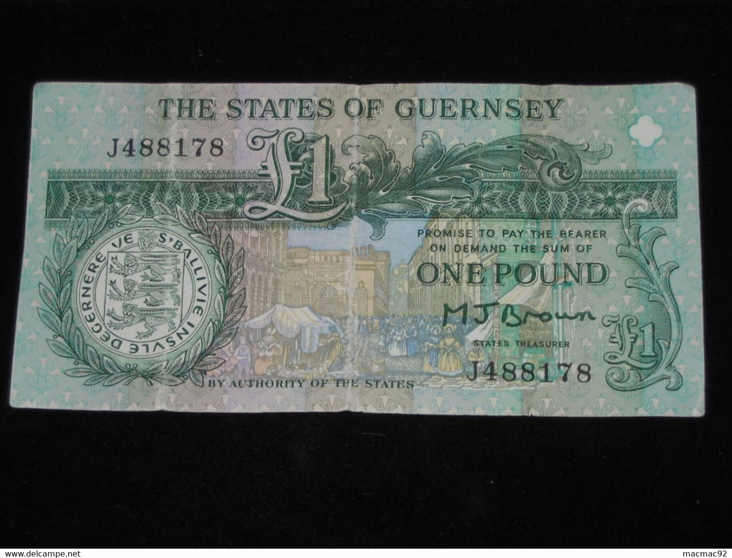 GUERNSEY - 1 One Pound 1980-1989 - The States Of Guernsey  **** EN  ACHAT IMMEDIAT  **** - Guernesey