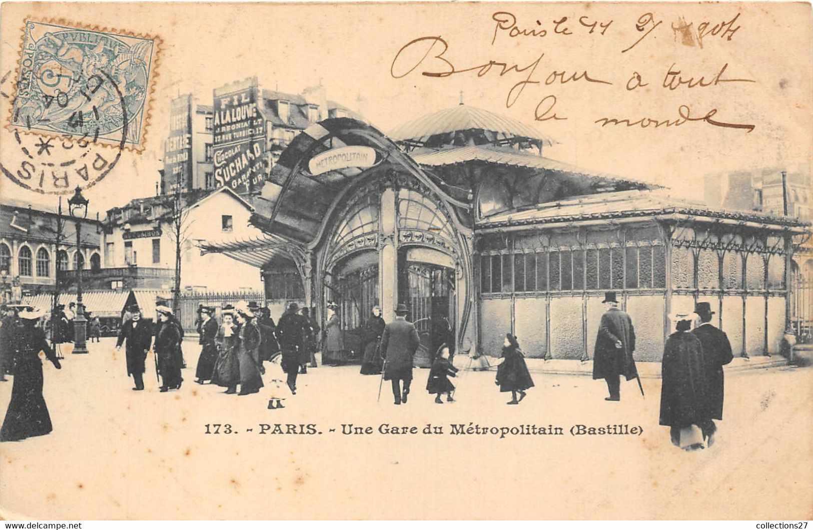 PARIS-75012-UNE GARE DU METROPOLITAIN ( BASTILLE ) - Distretto: 12