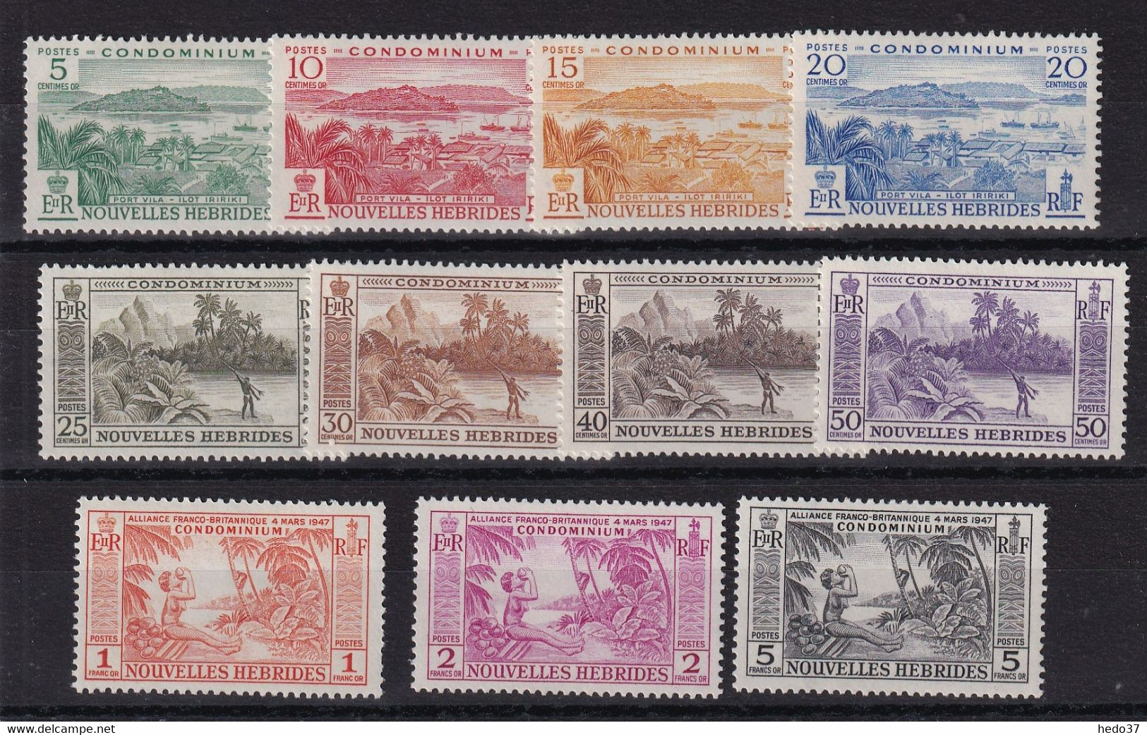 Nouvelles Hébrides N°175/185 - Neuf * Avec Charnière - TB - Unused Stamps