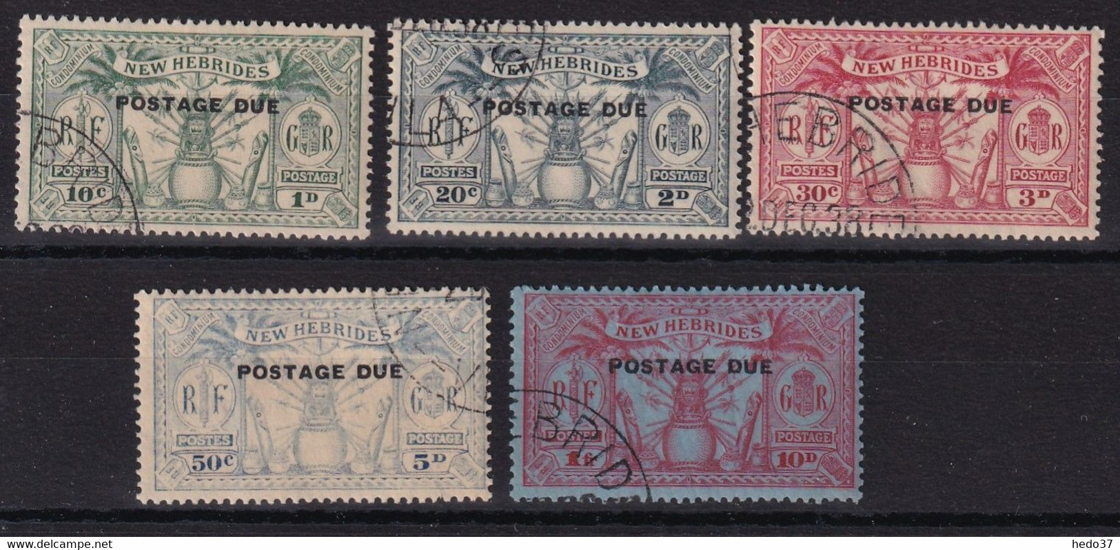 Nouvelles Hébrides Taxe N°6/10 - Oblitéré - TB - Timbres-taxe