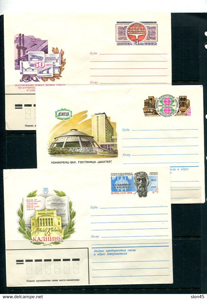 Russia 9 Cacheted  PS Covers Unused Original Stamp 14044 - Collections