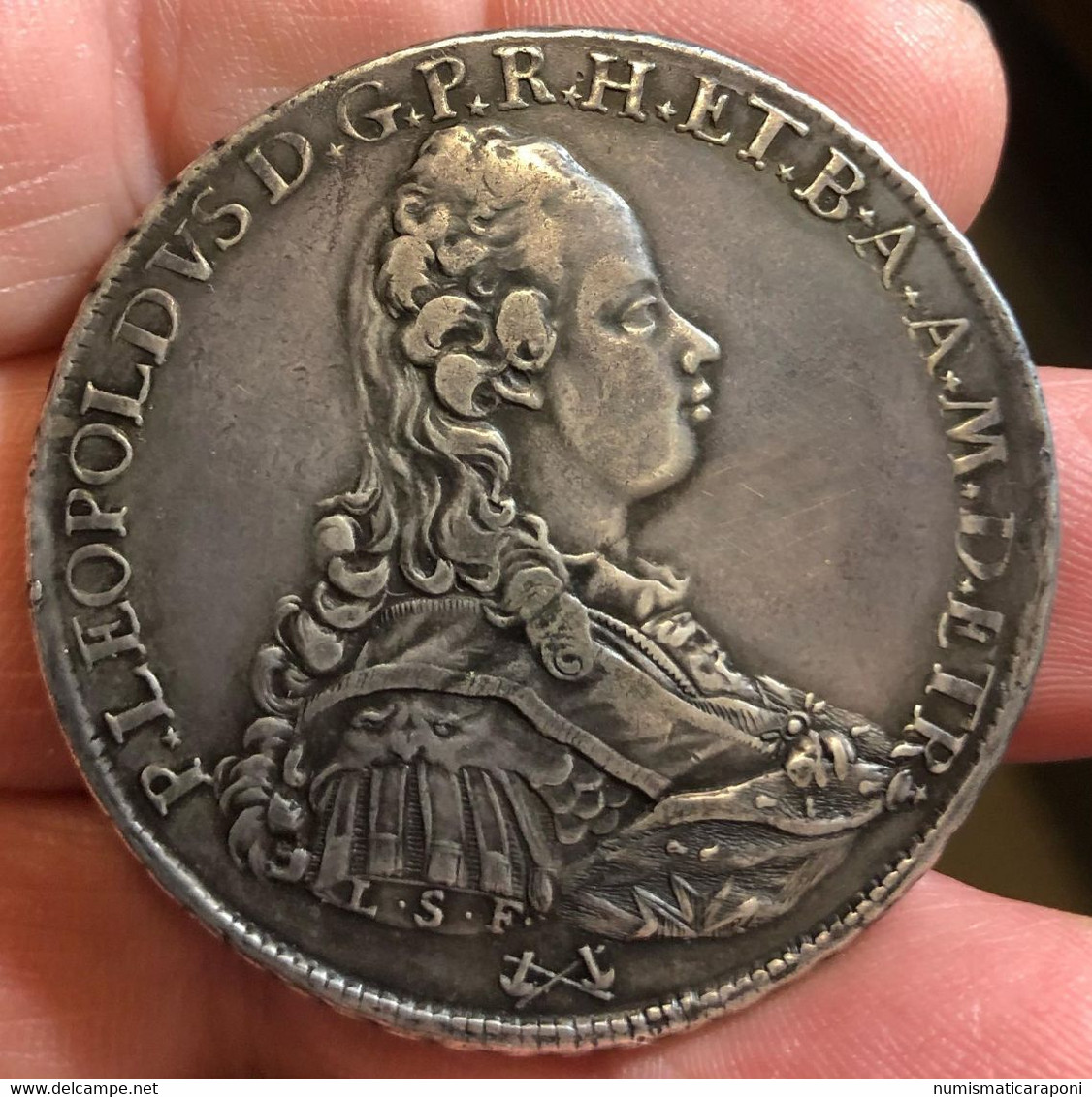 Firenze Pietro Leopoldo 1765 1790 Francescone 1771  Mir 378/1 Bb Pulita E.272 - Toskana