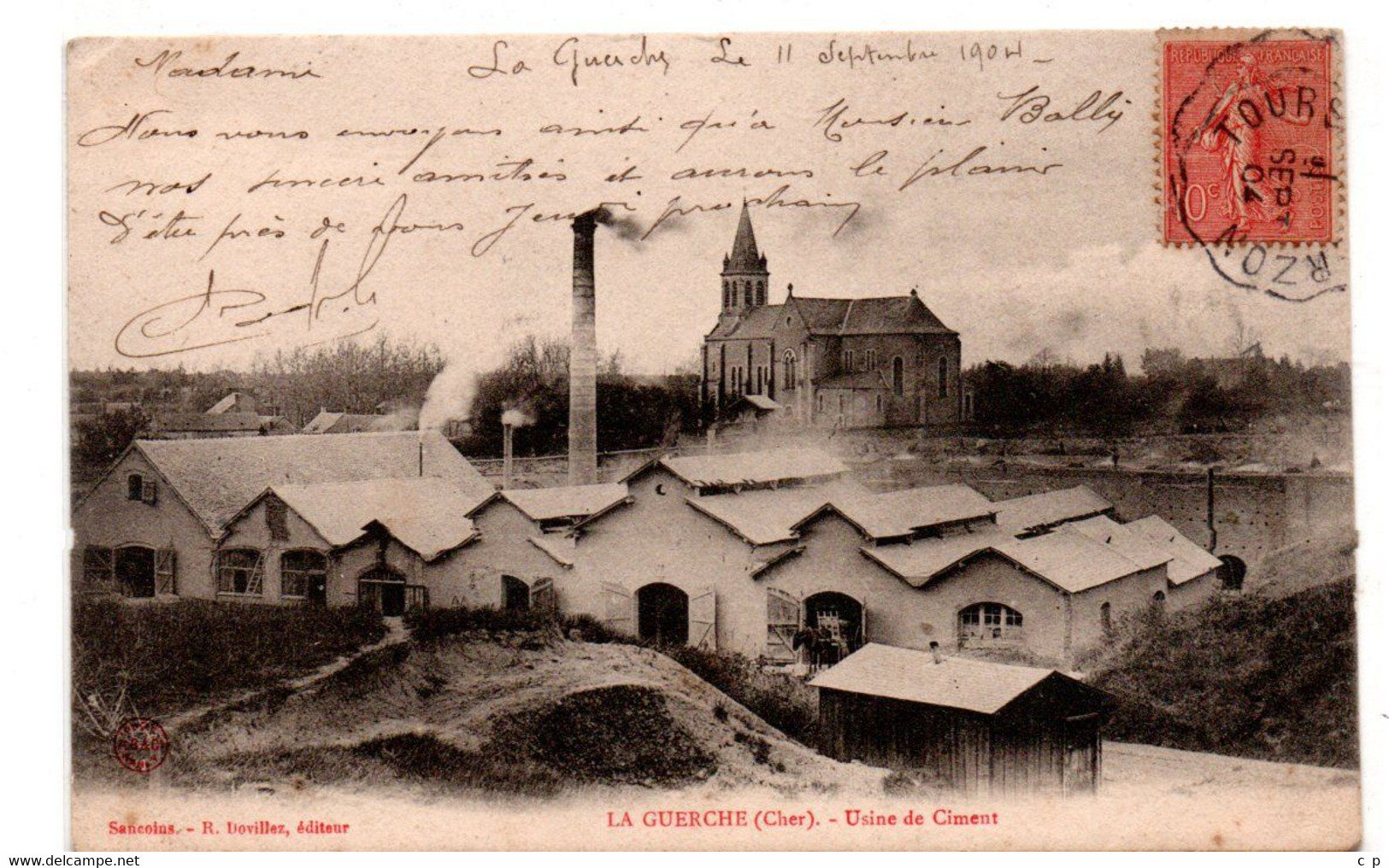 La Guerche - Usine De Ciment  - CPA°Rn - La Guerche Sur L'Aubois