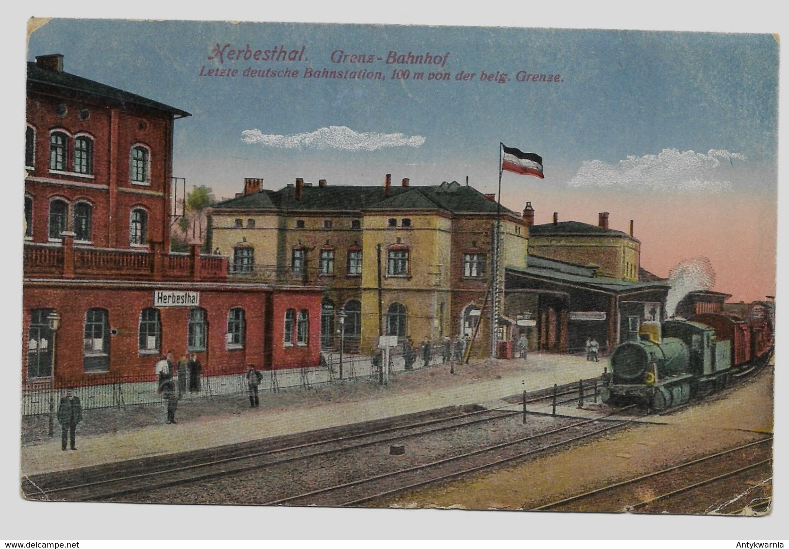 Herbesthal GRENZ-BAHNHOF 1918y FELDPOST    E600 - Lontzen