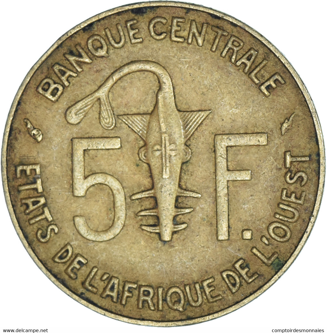 Monnaie, Communauté économique Des États De L'Afrique De L'Ouest, 5 Francs - Elfenbeinküste