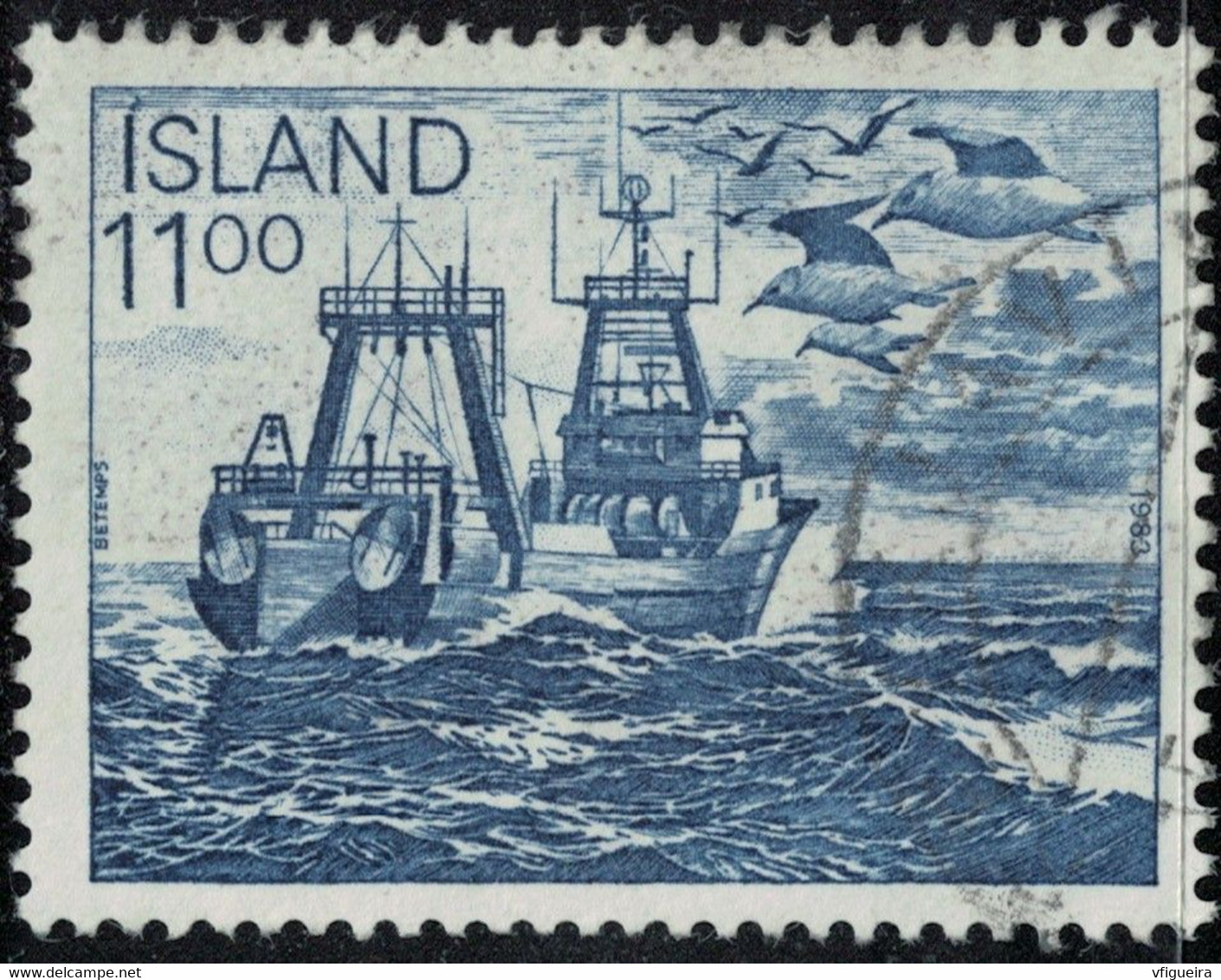 Islande 1993 Oblitéré Used Fishing Boats Bateaux De Pêche Y&T IS 553 SU - Usati