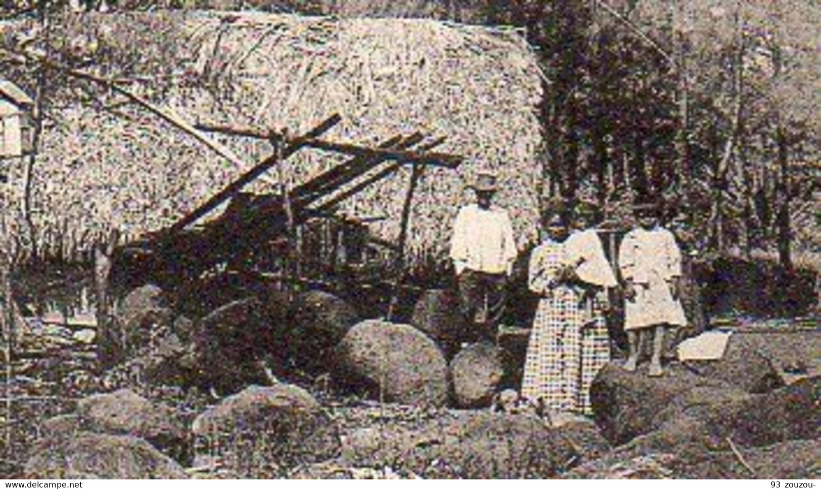 La Réunion . Cases De Noirs , Prés De Saint-Pierre. Carte Impeccable Et Vierge - Saint Pierre