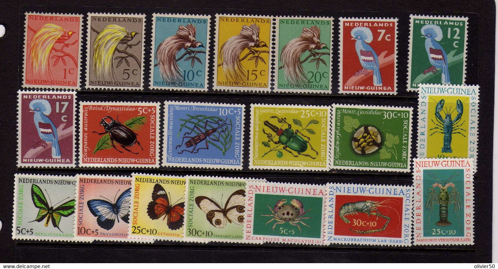 Nouvelle Guinee - Faune - Oiseaux - Insectes - Crustaces - Neufs** - MNH - Netherlands New Guinea