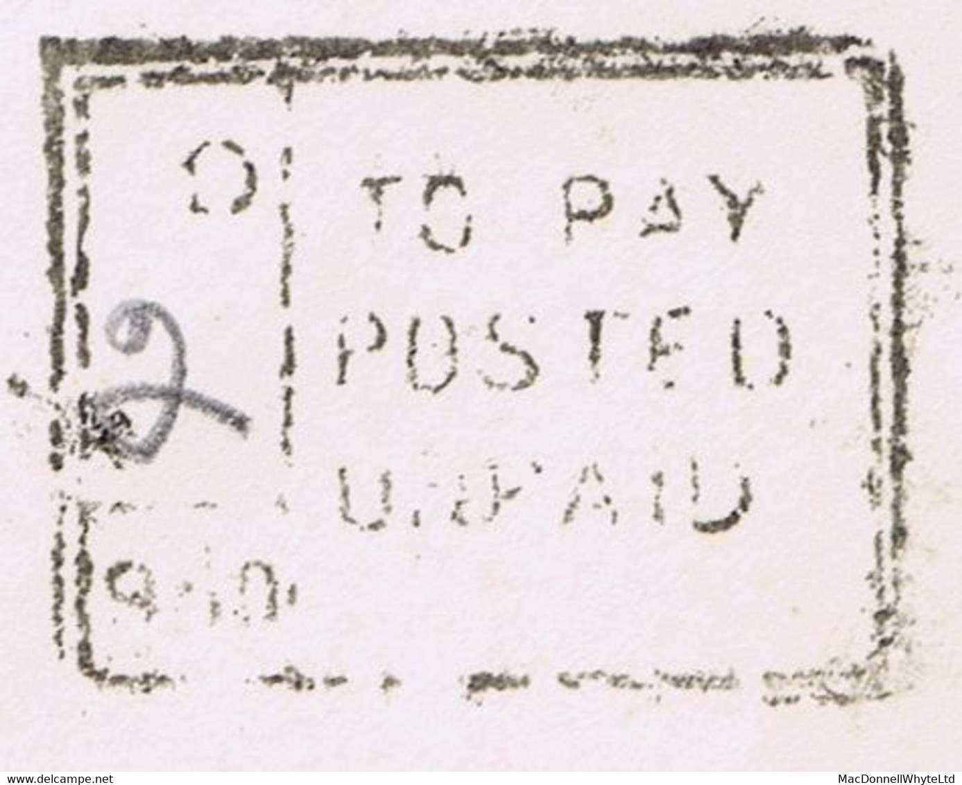 Ireland Postage Due 1950 Cover From Bray To Cork Posted Unpaid "2D TO PAY" And BRI CHUALANN Cds - Portomarken