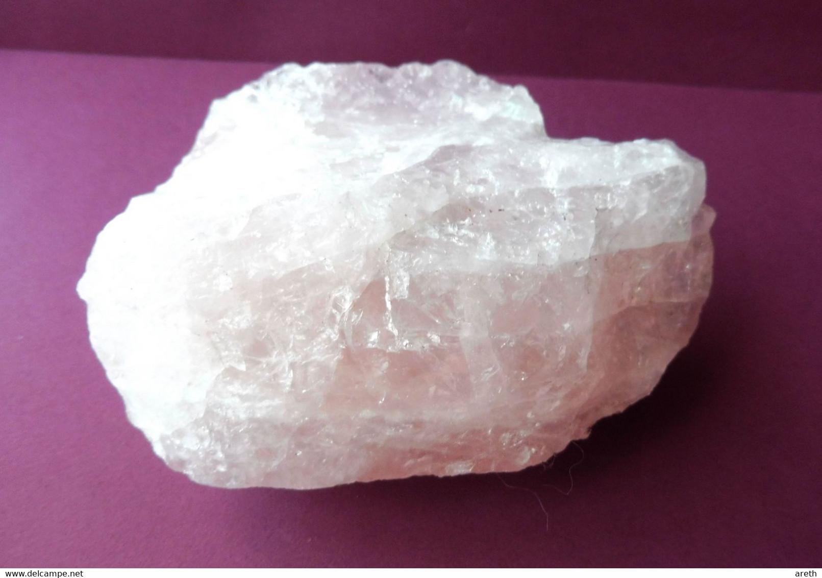 Joli Bloc De Quartz Rose  ~~ 11 X 7 X 5 Cm ~~  518 G. - Minéraux