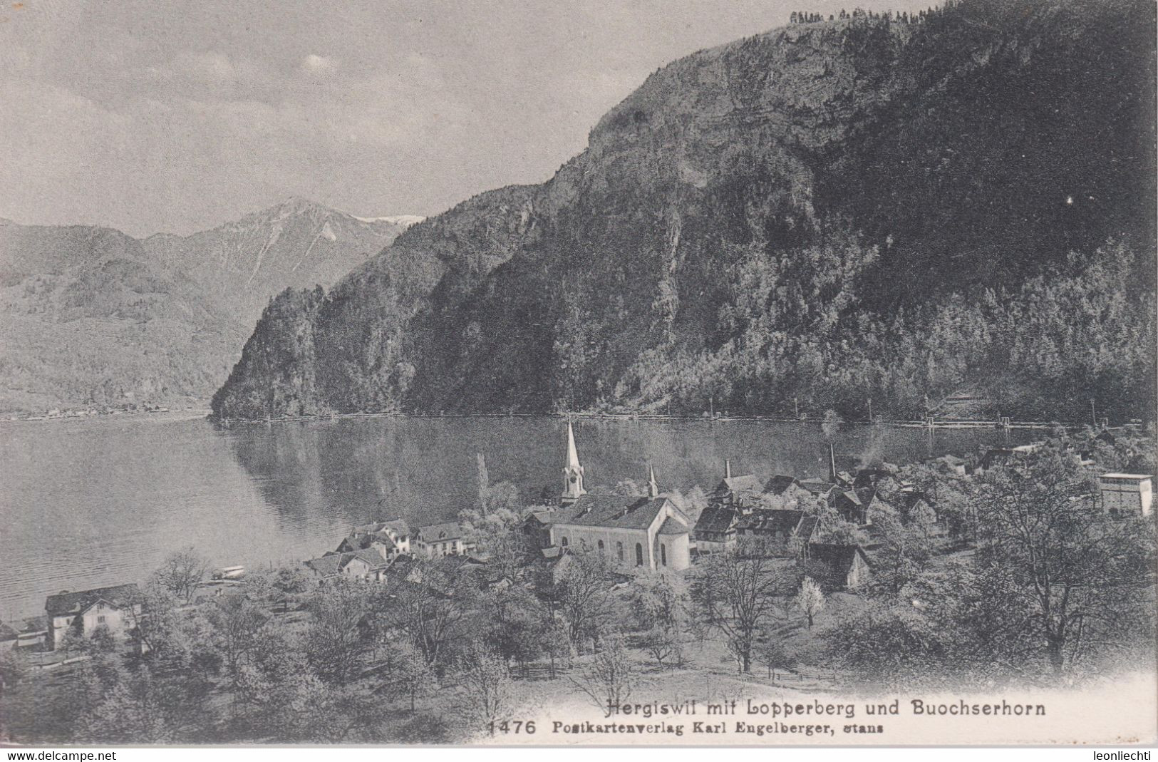 AK: Carte Postal, Hergiswil Mit Lopperberg Und Buochserhorn - Buochs