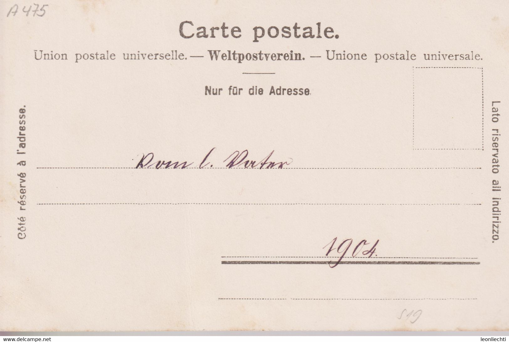 AK: Carte Postale, UPU. Winterthur. Geiselweid Schulhaus - Winterthur