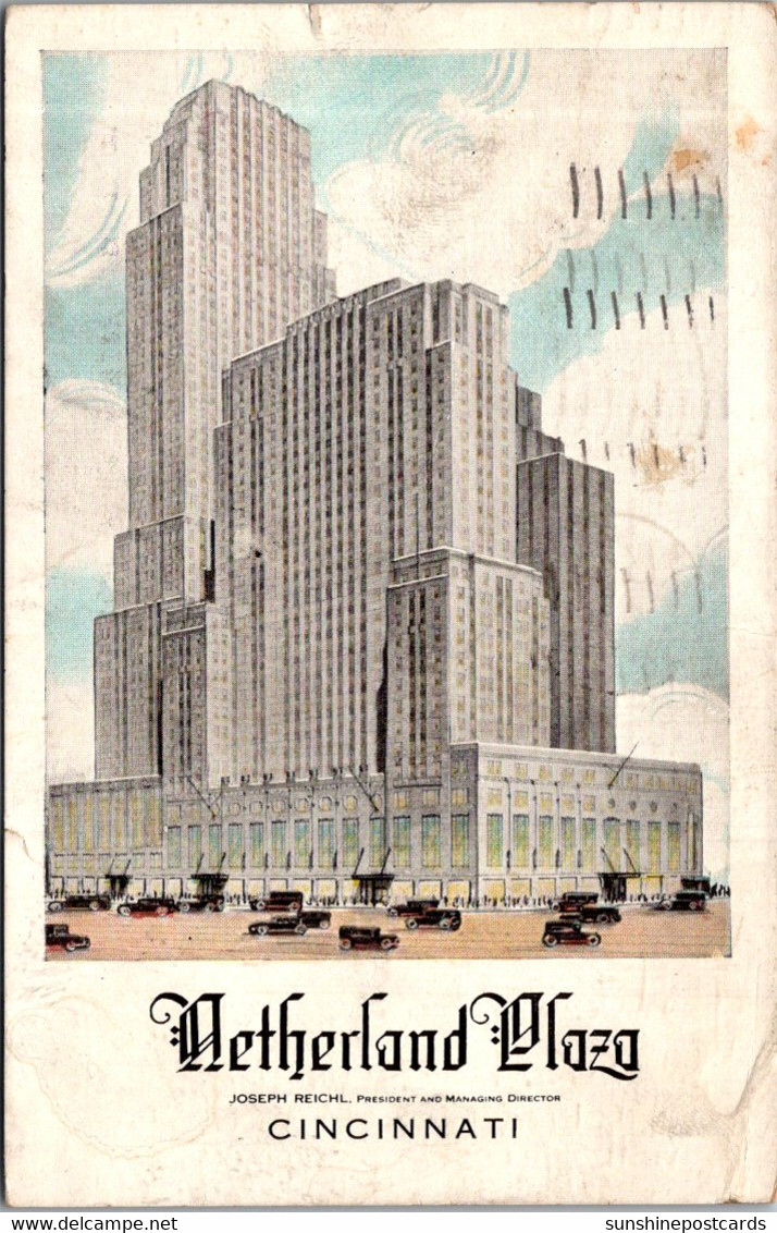 Ohio Cincinnati Netherlands Plaza  Hotel 1933 - Cincinnati