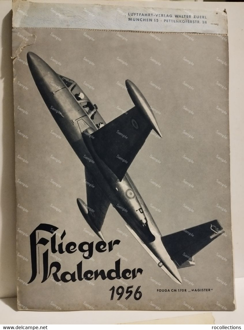 Aeronautics Germany Aviator Calendar FLIEGER KALENDER 1957 - Grand Format : 1941-60