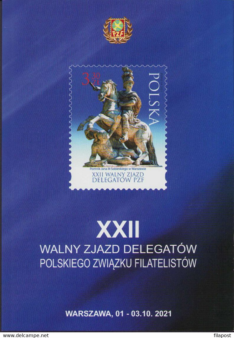 Poland 2021 Booklet / Imperforated Sheet / General Meet PZF Delegates Jan III Sobieski, Vienna, Royal Łazienki MNH** - Markenheftchen