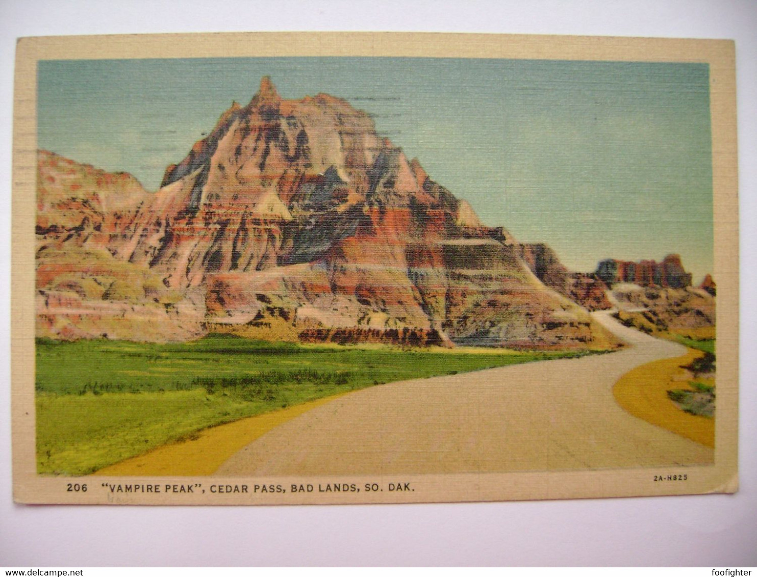 "Vampire Peak" - Cedar Pass. Bad Lands. South Dakota - Posted From Livingston 1939, Block Of 3 1 Cent Pres. Washington - Mount Rushmore