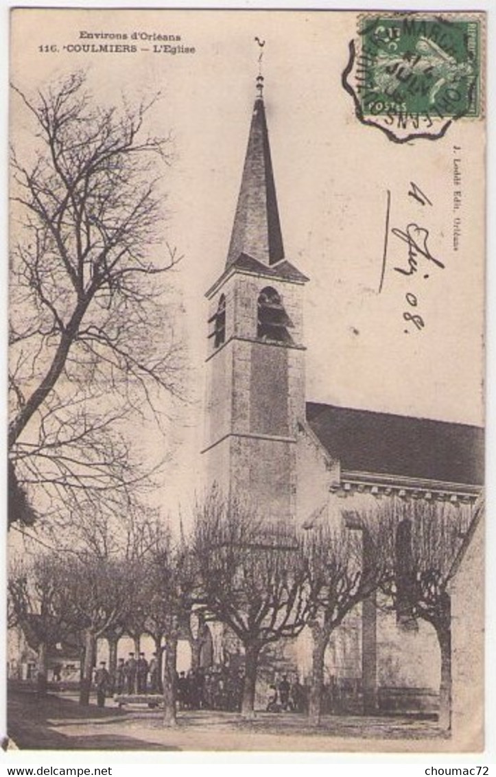 (45) 297, Coulmiers, Loddé 116, L'Eglise, état - Coulmiers
