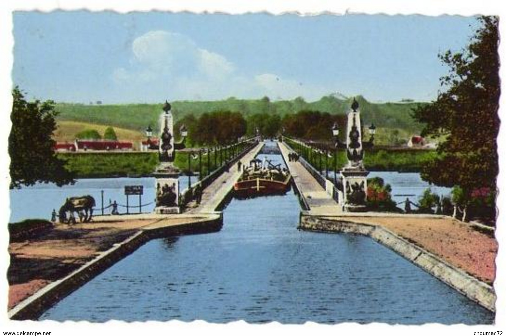 (45) 506, Briare, Leblond 2002, Le Pont Canal, Péniche - Briare