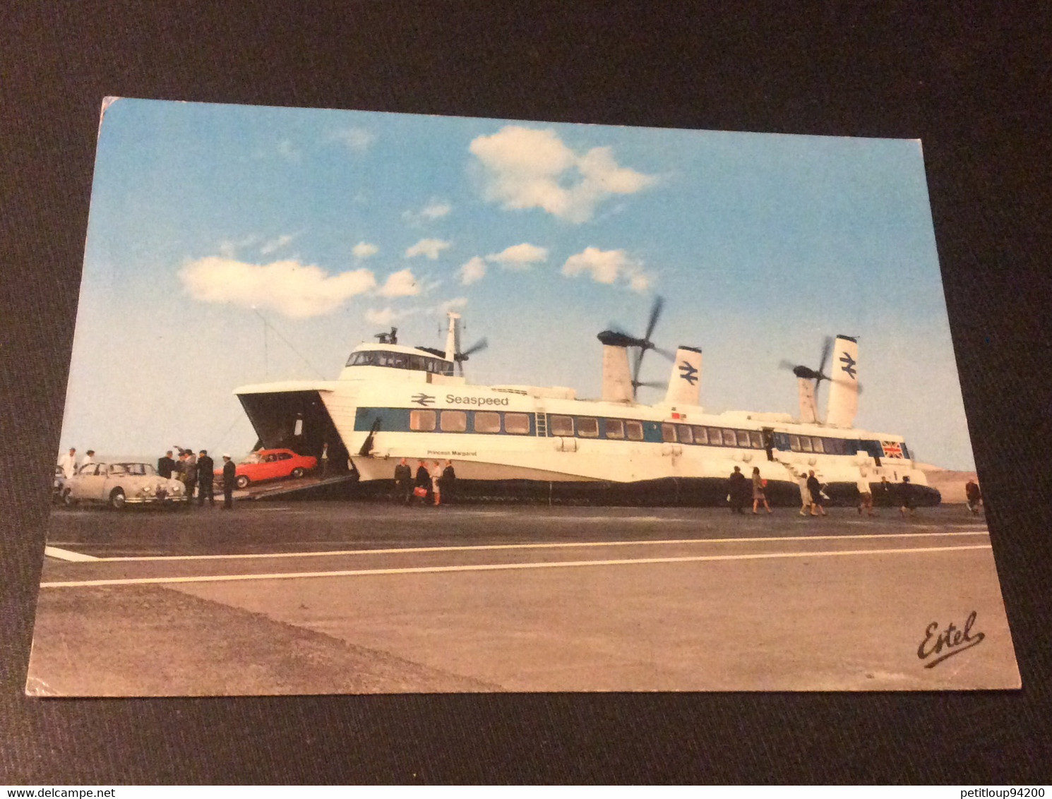 81- CP AÉROGLISSEUR-HYDROGLISSEUR-HOVERCRAFT  *PRINCESS MARGARET  Boulogne-Le Portel - Aéroglisseurs