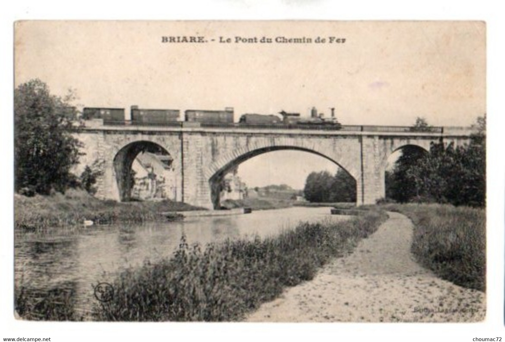 (45) 958, Briare, Landas, Le Pont Du Chemin Du Chemin De Fer, Train - Briare