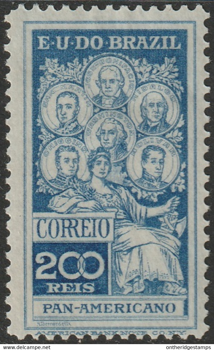 Brazil 1909 Sc 191 Bresil Yt 144 MH* - Unused Stamps