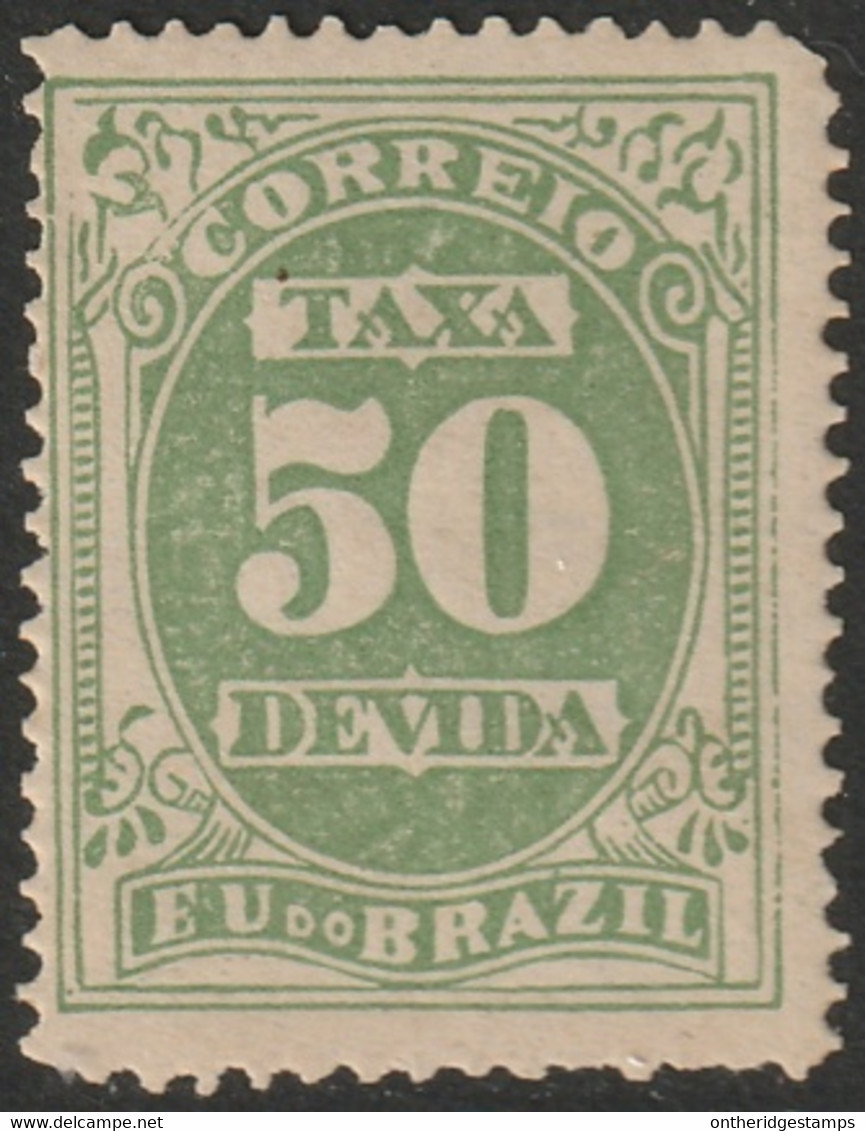 Brazil 1901 Sc J20c Bresil Yt Taxe 20 Postage Due MH* Perf 13 - Strafport