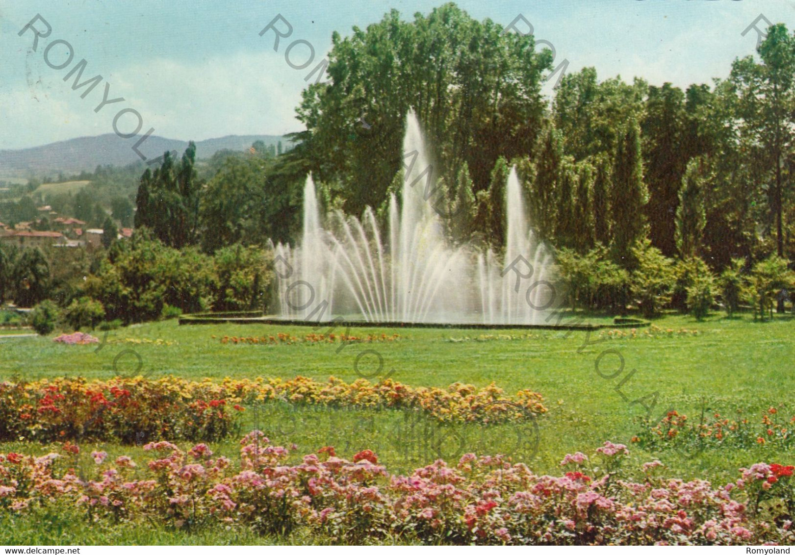 CARTOLINA  TORINO,PIEMONTE,PARCO DEL VALENTINO E FONTANA LUMINOSA,STORIA,MEMORIA,CULTURA,BELLA ITALIA,VIAGGIATA 1961 - Parcs & Jardins