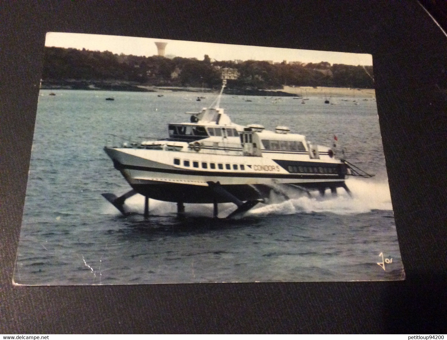 85- CP AÉROGLISSEUR-HYDROGLISSEUR-HOVERCRAFT  *CONDOR V  Saint Malo>Îles Anglo-Normandes - Hovercrafts