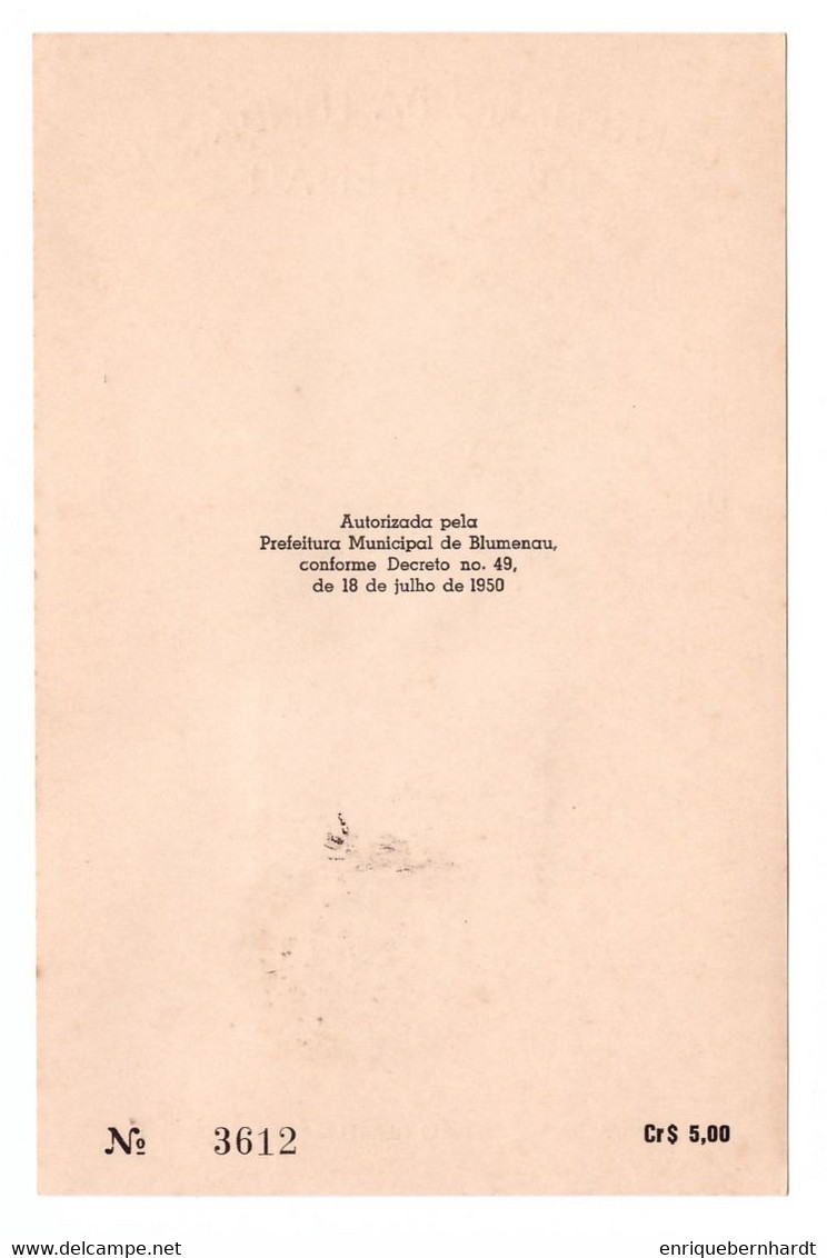 BRASIL. CENTENARIO DE LA FUNDACIÓN DE BLUMENAU (1950). RECUERDO DE LA EXPOSICIÓN FILATÉLICA Y NUMISMÁTICA. - Cuadernillos
