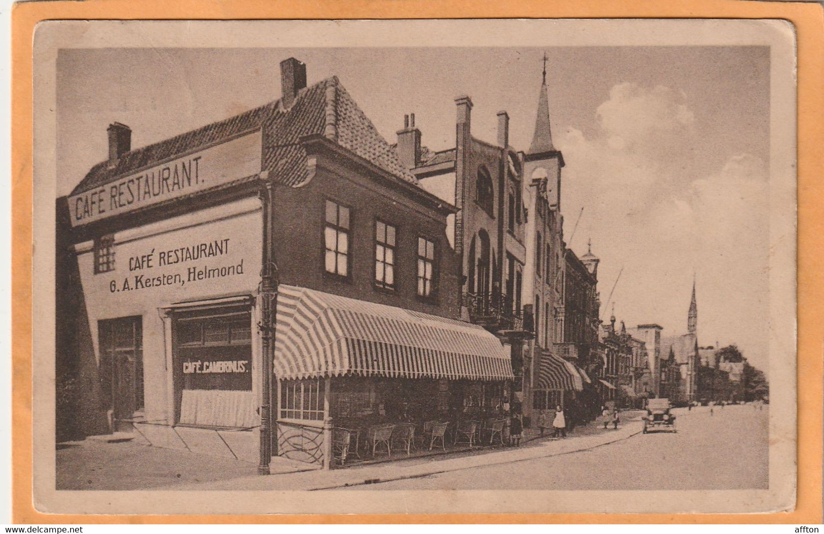 Sevenum Cafe G.A. Kersten Netherlands 1915 Postcard - Venlo