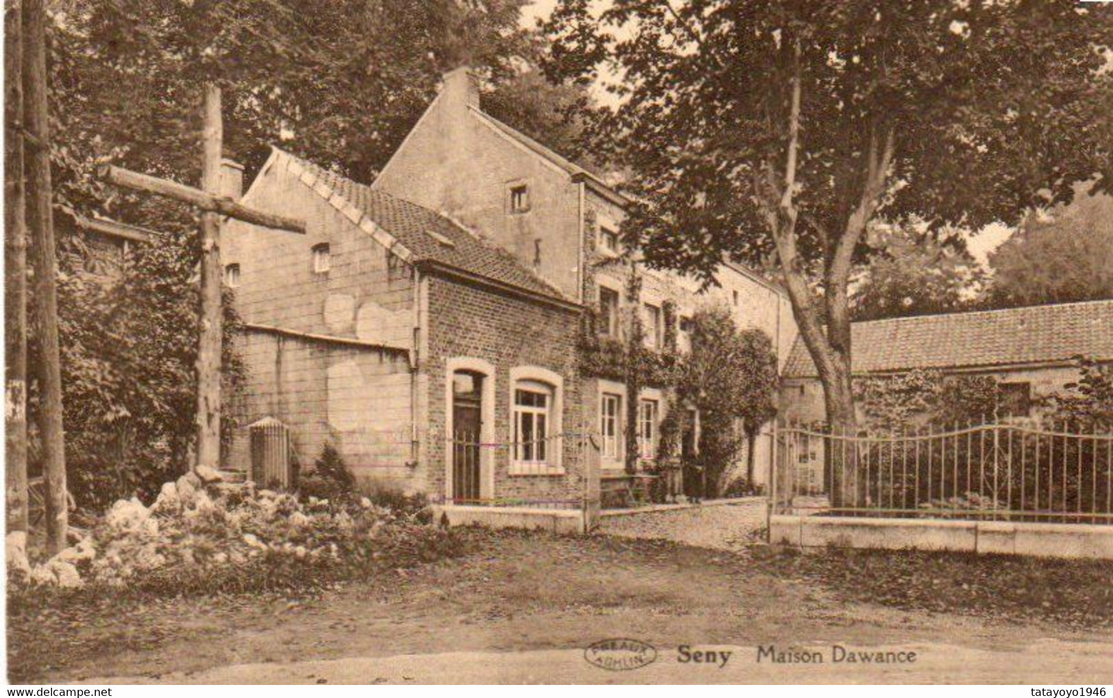 Seny  Maison Dawance Voyagé En 1937 - Tinlot