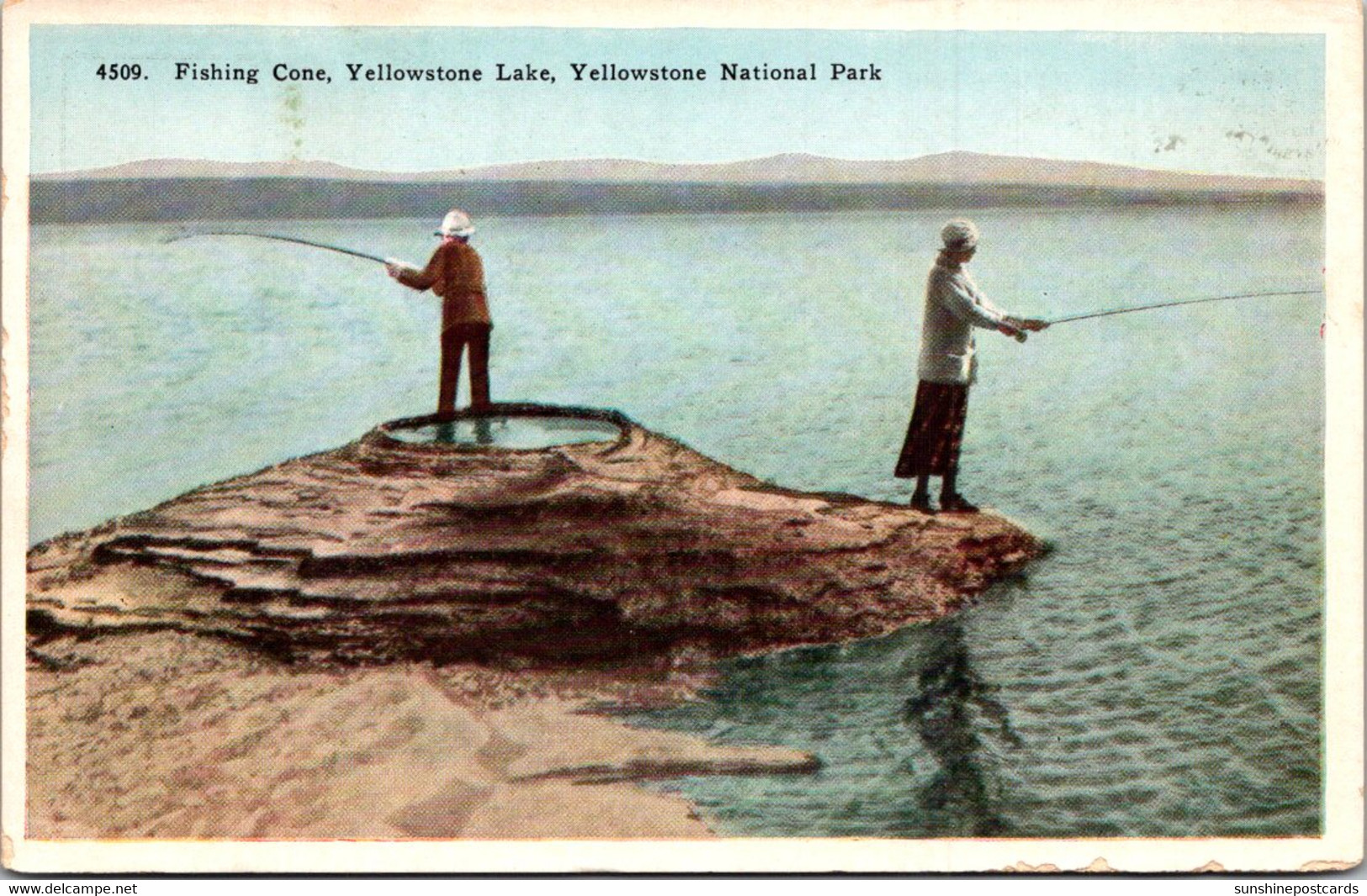 Yellowstone National Park Yellowstone Lake Fishing Cone - Parques Nacionales USA