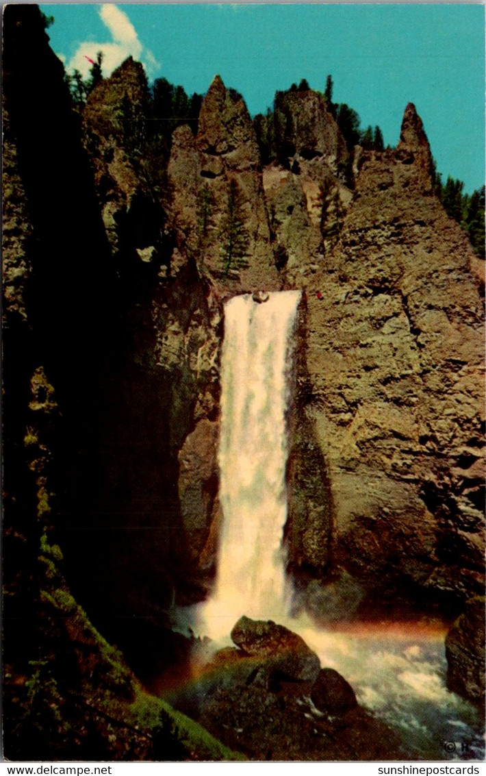 Yellowstone National Park Tower Fall In Tower Creek - USA National Parks