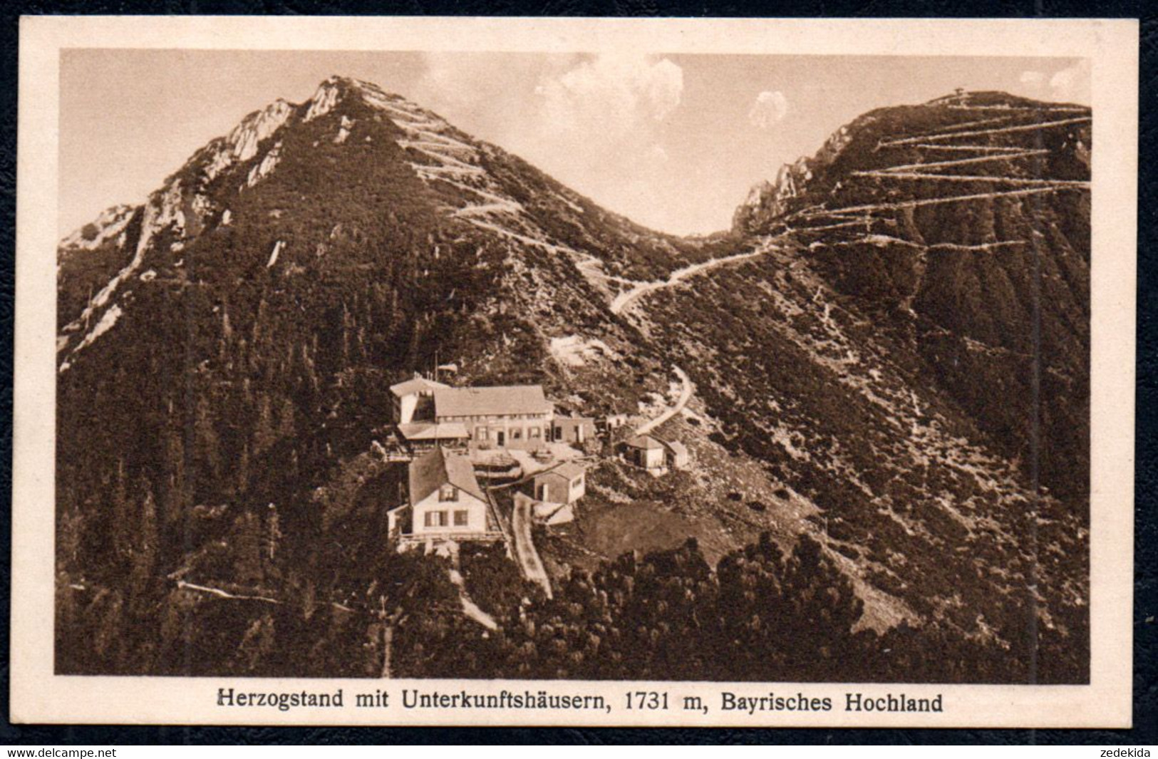 G0272 - Herzogstand Mit Unterkunftshäusern - Bei Kochel Am See - A.G. Schöllhorn - Wolfratshausen
