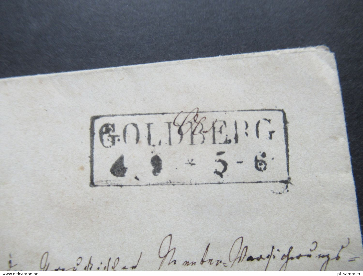 AD Preussen Um 1855 2x Stempel Ra2 Goldberg Nach Berlin Gesendet Rückseitig Mit Ank. Stempel Und Siegel - Ganzsachen