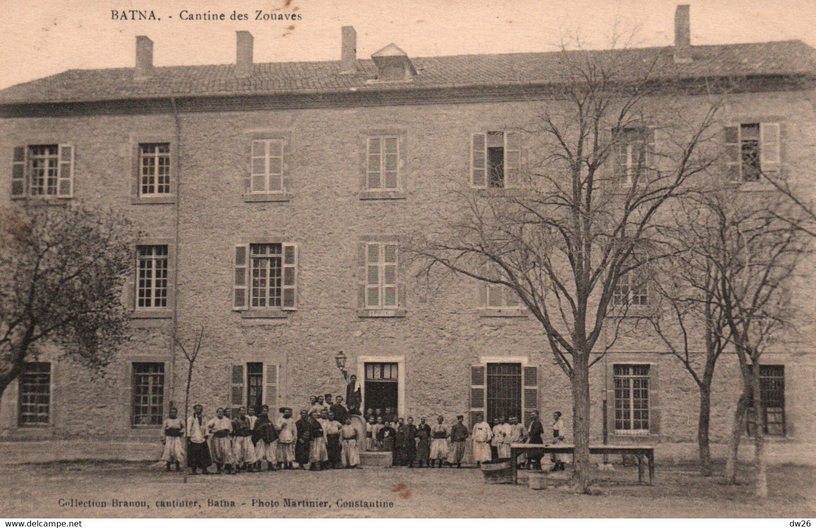 Batna (Algérie) Cantine Des Zouaves à La Caserne - Collection Branon - Carte Non Circulée - Batna