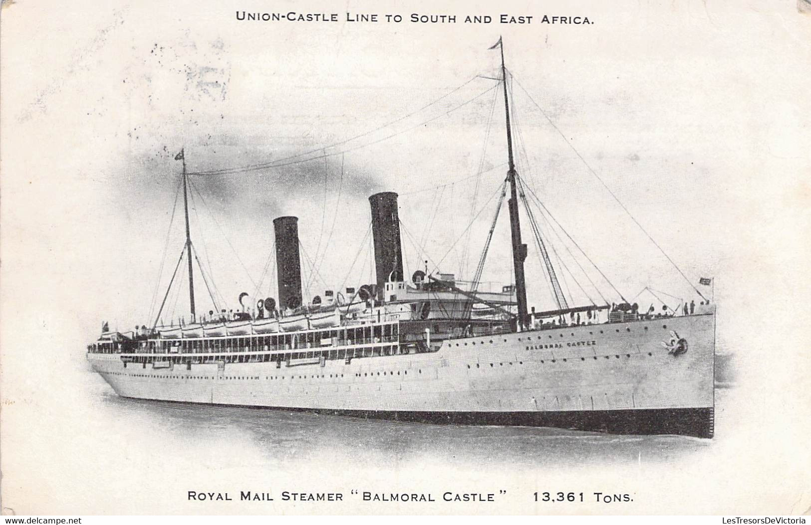 CPA - PAQUEBOT - ROYAL MAIL STEAMER - BALMORAL CASTLE - Union Castle Line To South And East Africa - Paquebots