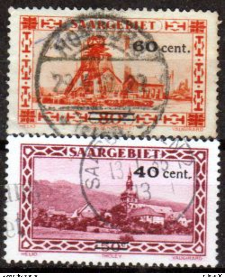 Sarre-124- Original Values Issued In 1930-1934.(o) Used - Quality In Your Opinion. - Other & Unclassified