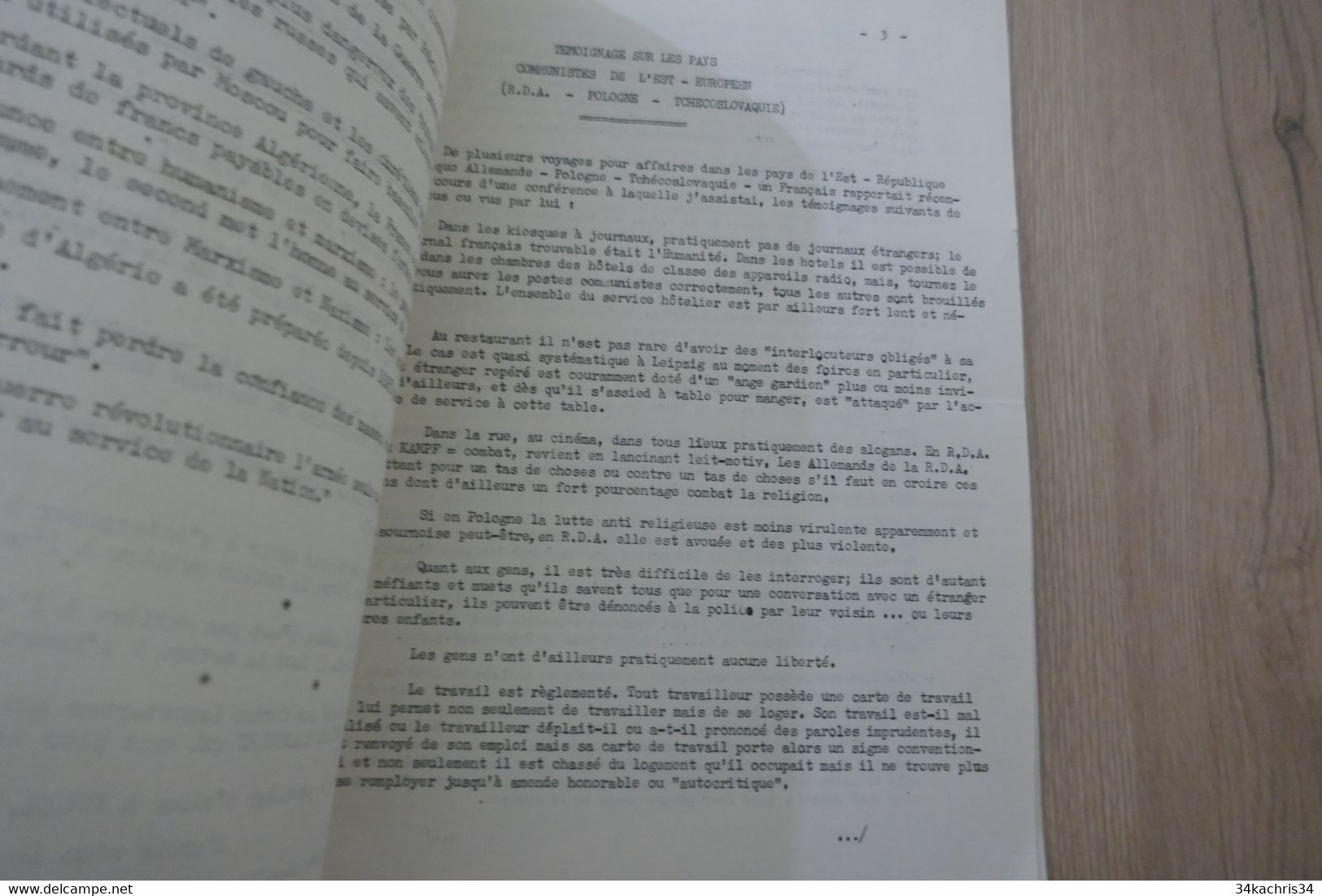 Action K Bulletin De Liaison Et D'information Des Stagiaires De Koléa Algérie 16/07/1959 N°5 Anti Communiste - 1950 à Nos Jours