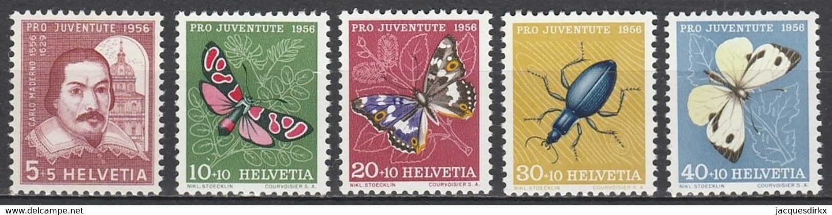Suiisse  .   Y&T   .  581/585       .   **   .     Neuf Avec Gomme Et SANS Charnière   .   /   .   Postfrisch - Unused Stamps