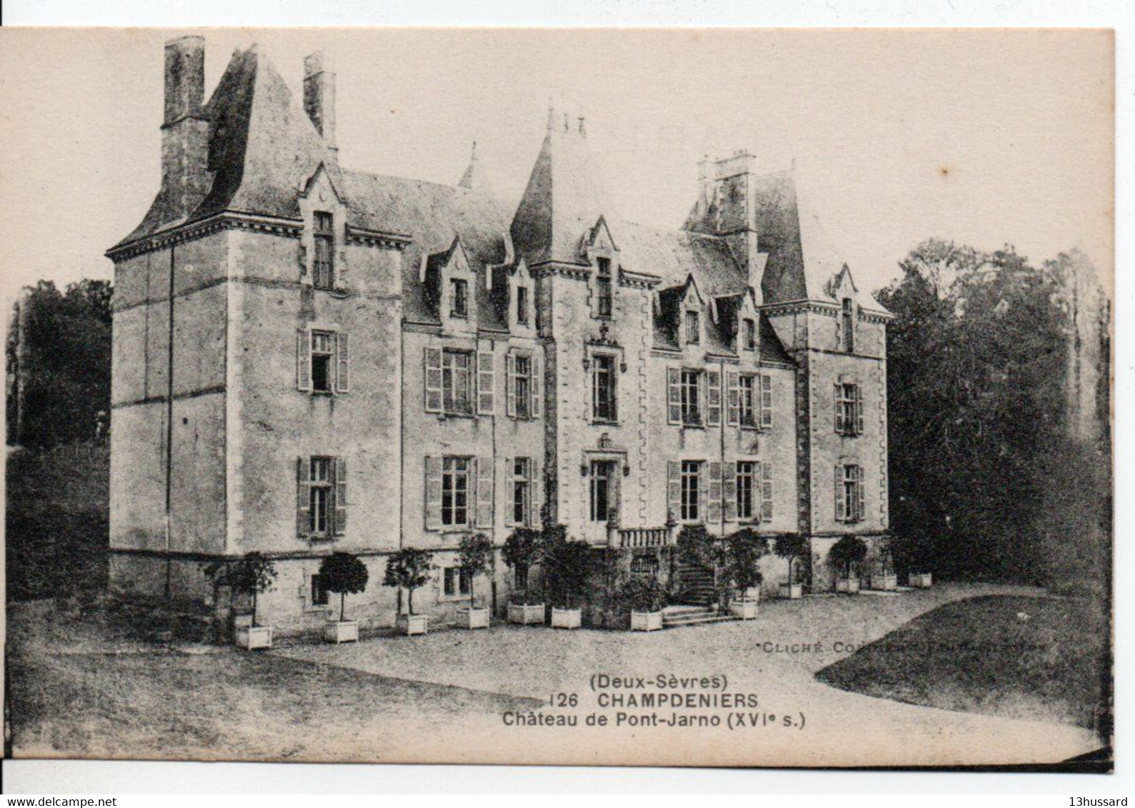 Carte Postale Ancienne Champdeniers - Château De Pont Jarno (XVIe Siècle) - Champdeniers Saint Denis