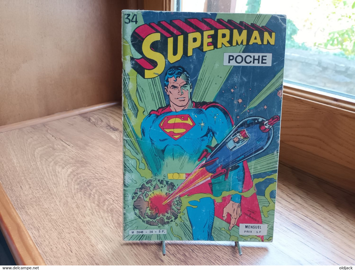 Superman Poche N°34  " Orphelin Des étoiles "  1980  Sagedition.(R11) - Superman