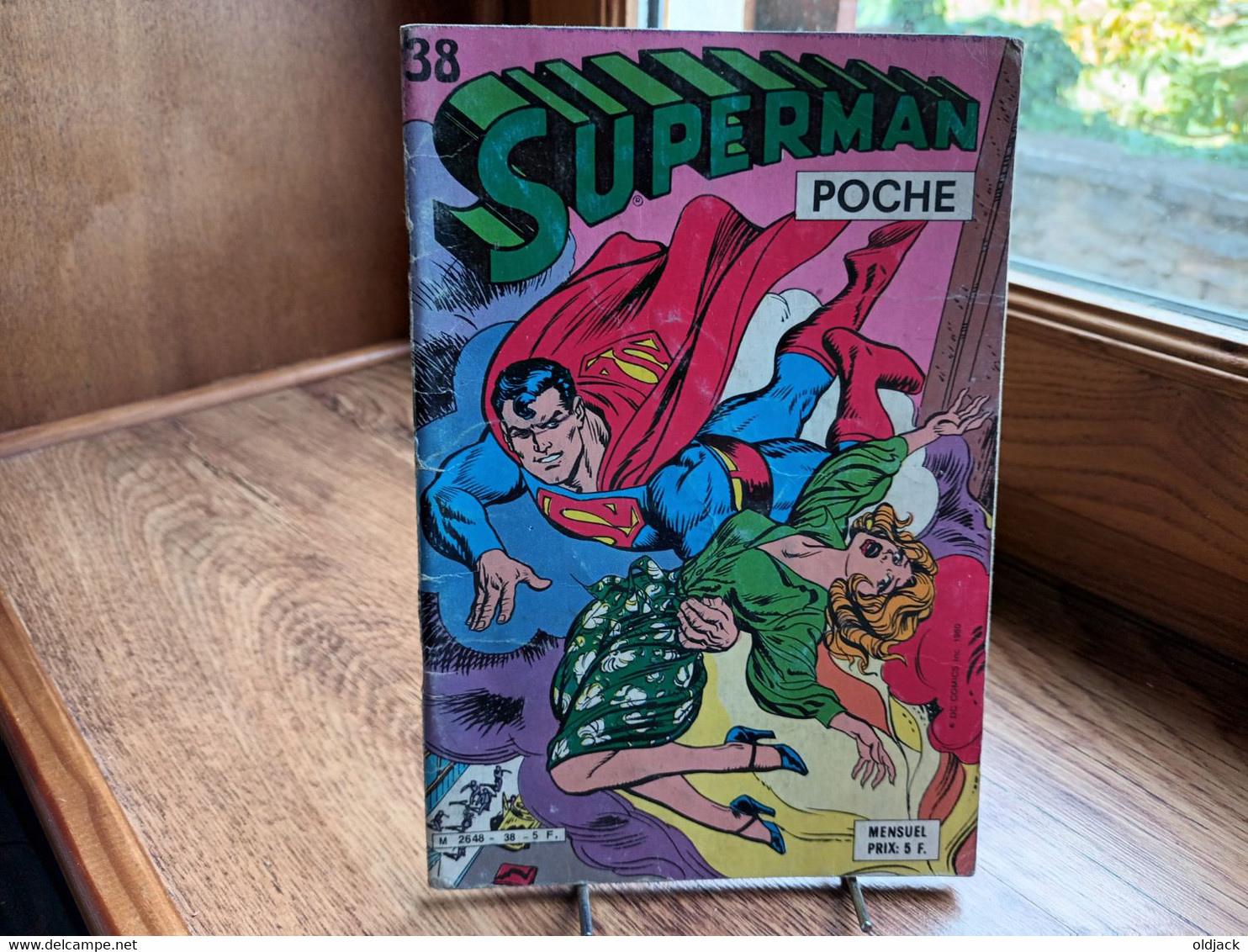 Superman Poche N°38 (avec Batman)  " Le Coeur De La Ville Fantôme ! "  1980  Sagedition.(R11) - Superman